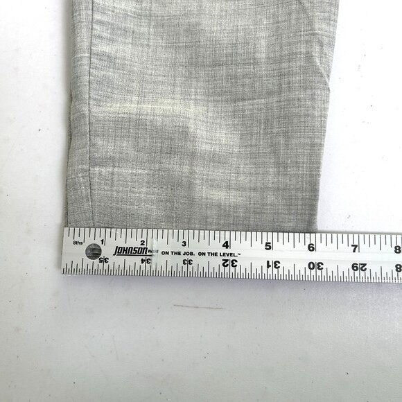 J Crew Harlow Pull On Pants Womens 8 Gray Wool Blend Lined Elastic Waist B5604 - Picture 15 of 16